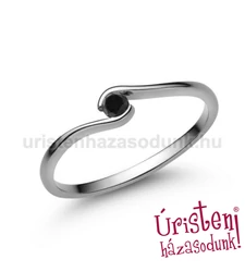 E105FBB - FEKETE GYÉMÁNT - Eljegyzési gyűrű