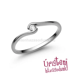 E105FLB07 - LABOR GYÉMÁNT:  0.07 CT (=2.6mm Ø) Eljegyzési Gyűrű