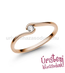 E105RLB07 - LABOR GYÉMÁNT:  0.07 CT (=2.6mm Ø) Eljegyzési Gyűrű