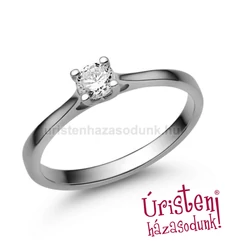 E113FB30 - GYÉMÁNT:  0.30 CT (=4.2mm Ø) Eljegyzési Gyűrű