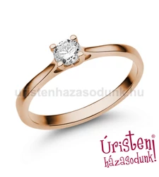 E113RB30 - GYÉMÁNT:  0.30 CT (=4.2mm Ø) Eljegyzési Gyűrű