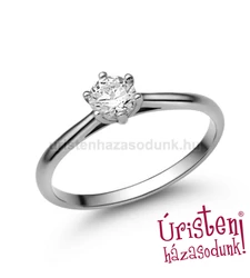 E114FB35 - GYÉMÁNT:  0.35 CT (=4.5mm Ø) Eljegyzési Gyűrű