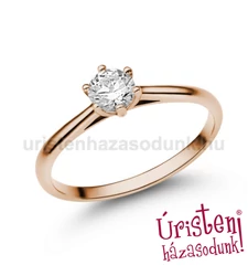 E114RB35 - GYÉMÁNT:  0.35 CT (=4.5mm Ø) Eljegyzési Gyűrű