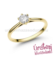 E114SB35 - GYÉMÁNT:  0.35 CT (=4.5mm Ø) Eljegyzési Gyűrű