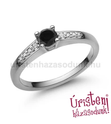 E115FBB_B - FEKETE GYÉMÁNT - GYÉMÁNT Eljegyzési gyűrű