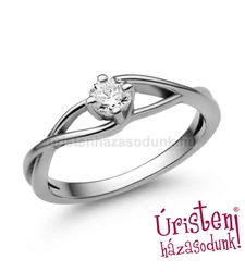 E120FB30 - GYÉMÁNT:  0.30 CT (=4.2mm Ø) Eljegyzési Gyűrű