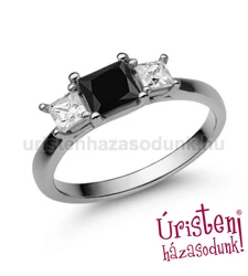 E201FBB_B - FEKETE GYÉMÁNT - GYÉMÁNT Eljegyzési gyűrű