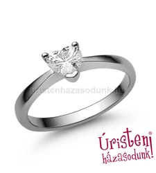 E203FZF - FEHÉR ZAFÍR KÖVES Eljegyzési gyűrű