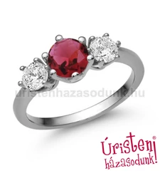 E205FR_C - RUBIN - CIRKÓNIA Eljegyzési gyűrű