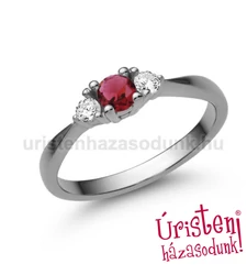 E208FR_B - RUBIN - GYÉMÁNT Eljegyzési gyűrű