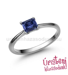 E213FZK - KÉK ZAFÍR KÖVES Eljegyzési gyűrű