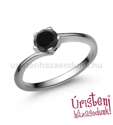 E214FBB - FEKETE GYÉMÁNT - Eljegyzési gyűrű