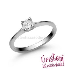 E25FB35 - GYÉMÁNT:  0.35 CT (=4.5mm Ø) Eljegyzési Gyűrű