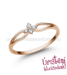 E305RB09 - GYÉMÁNT:  0.09 CT (1.75mm Ø) Eljegyzési Gyűrű