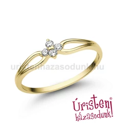 E305SB09 - GYÉMÁNT:  0.09 CT (1.75mm Ø) Eljegyzési Gyűrű