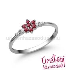 E306FR_C - RUBIN - CIRKÓNIA Eljegyzési gyűrű