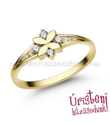 E308SLB14 - LABOR GYÉMÁNT:  0.14 CT (2.0mm Ø) Eljegyzési Gyűrű