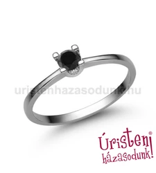 E309FBB - FEKETE GYÉMÁNT - Eljegyzési gyűrű