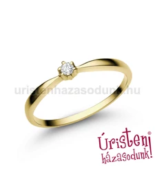 E30SB06 - GYÉMÁNT:  0.06 CT (=2.5mm Ø) Eljegyzési Gyűrű