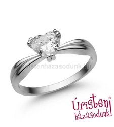 E313FZF - FEHÉR ZAFÍR KÖVES Eljegyzési gyűrű