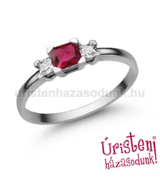 E316FR_B - RUBIN - GYÉMÁNT Eljegyzési gyűrű