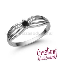 E321FBB - FEKETE GYÉMÁNT - Eljegyzési gyűrű