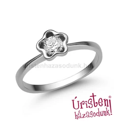 E323FB25 - GYÉMÁNT:  0.25 CT (=4.0mm Ø) Eljegyzési Gyűrű