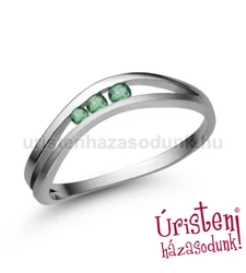 E329FS - SMARAGD Eljegyzési gyűrű