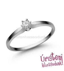E331FLB09 - LABOR GYÉMÁNT:  0.09 CT (=2.8mm Ø) Eljegyzési Gyűrű