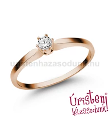 E331RLB09 - LABOR GYÉMÁNT:  0.09 CT (=2.8mm Ø) Eljegyzési Gyűrű