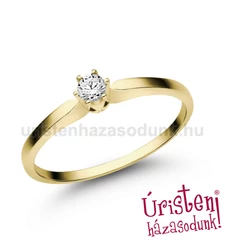 E331SLB09 - LABOR GYÉMÁNT:  0.09 CT (=2.8mm Ø) Eljegyzési Gyűrű
