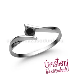 E333FBB - FEKETE GYÉMÁNT - Eljegyzési gyűrű
