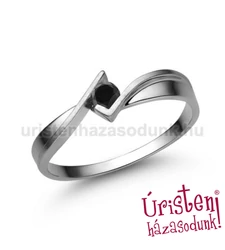 E334FBB - FEKETE GYÉMÁNT - Eljegyzési gyűrű