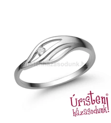 E335FB03 - GYÉMÁNT:  0.03 CT (=2.0mm Ø) Eljegyzési Gyűrű