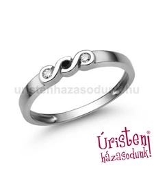 E338FBB_C - FEKETE GYÉMÁNT - CIRKÓNIA Eljegyzési gyűrű