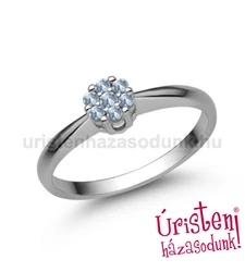 E347FK - AKVAMARIN Eljegyzési gyűrű