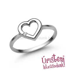 E352FB017 - GYÉMÁNT:  0.017 CT (=1.6mm Ø) Eljegyzési Gyűrű