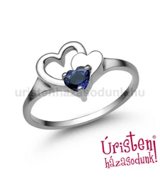 E353FZK - KÉK ZAFÍR KÖVES Eljegyzési gyűrű