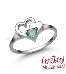 E353FS - SMARAGD Eljegyzési gyűrű