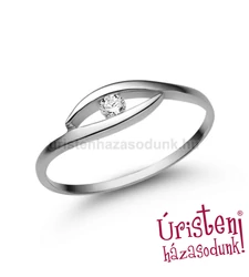 E355FB06 - GYÉMÁNT:  0.06 CT (2.50 mm Ø) Eljegyzési Gyűrű