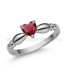 E359FR - RUBIN köves Fehér arany Eljegyzési gyűrű