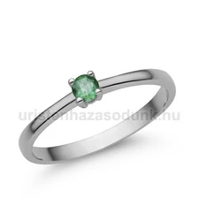 E365FS - SMARAGD köves Fehér arany Eljegyzési gyűrű