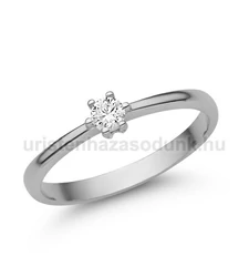 E366FZF - FEHÉR ZAFÍR köves Fehér arany Eljegyzési gyűrű