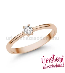 E366RLB09 - LABOR GYÉMÁNT:  0.09 CT (=2.8mm Ø) Eljegyzési Gyűrű