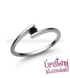 E7FBB - FEKETE GYÉMÁNT - Eljegyzési gyűrű