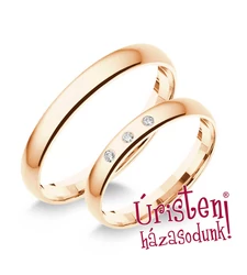 3RD3B KLASSZIKUS KARIKAGYŰRŰ GYÉMÁNT KÖVEKKEL 3RD3B KLASSZIKUS KARIKAGYŰRŰ GYÉMÁNT KÖVEKKEL