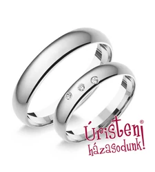 4FD3B KLASSZIKUS KARIKAGYŰRŰ GYÉMÁNT KÖVEKKEL