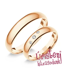 4RD3.2B KLASSZIKUS KARIKAGYŰRŰ GYÉMÁNT KÖVEKKEL