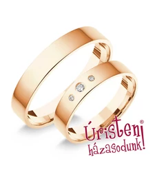 4RL3B KLASSZIKUS KARIKAGYŰRŰ GYÉMÁNT KÖVEKKEL