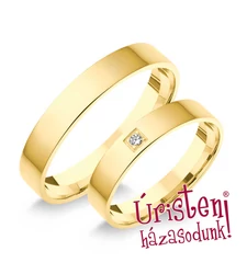 4SL1B KLASSZIKUS KARIKAGYŰRŰ GYÉMÁNT KŐVEL